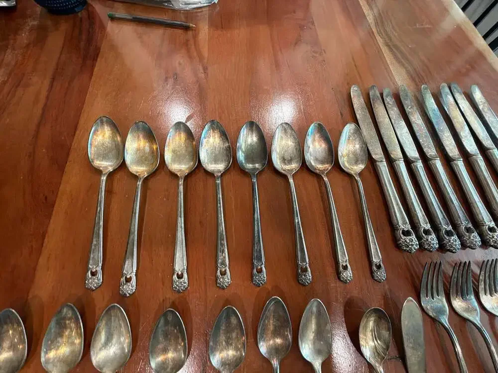 Vintage 1847 Rogers Bros. Eternally Yours Silverplate Flatware Large Lot
